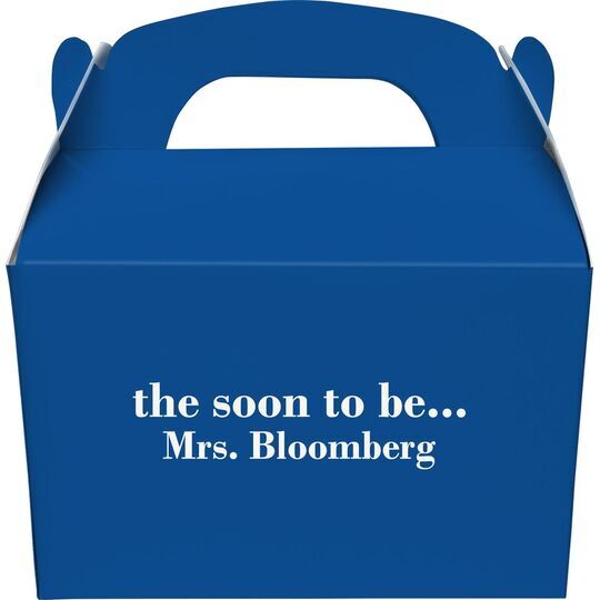 Soon to be Mrs Gable Favor Boxes